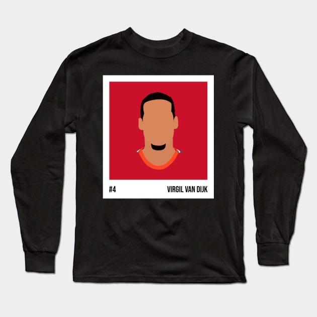 Virgil van Dijk Minimalistic Camera Film Long Sleeve T-Shirt by GotchaFace